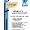 Affiche concert atd quart monde 13 10 2017
